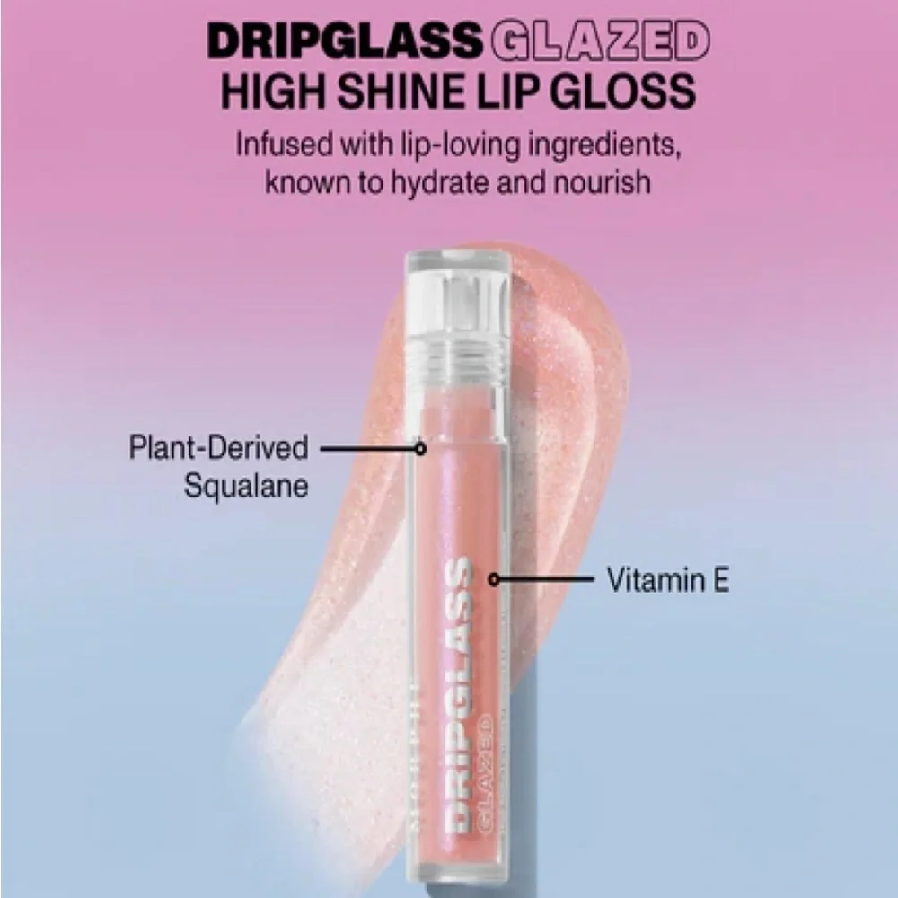 Morphe Dripglass Glazed High Shine Lip Gloss    Frose Bliss